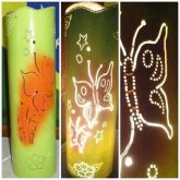 Luminária Em Pvc - Artesanal Borboletas