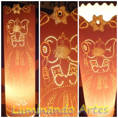 Luminárias Em Pvc - Osun (oxum) Candomblé Ketu