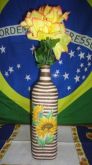 Vasos Decorados Com Barbante Colorido